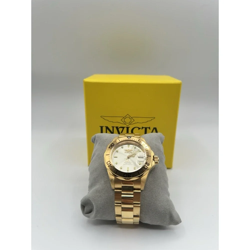 Invicta INVICTA-9010 Men's Pro Diver Automatic Watch - Gold Tone 200MM - Picture 2 of 14